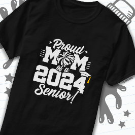 Camiseta Clase de 2024 Graduación Cheer Mom Senior 2024