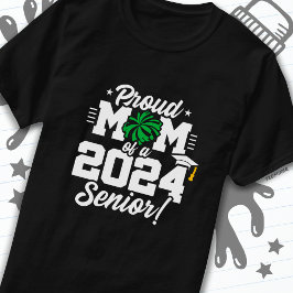 Camiseta Clase de 2024 Graduación Cheer Mom Senior 2024