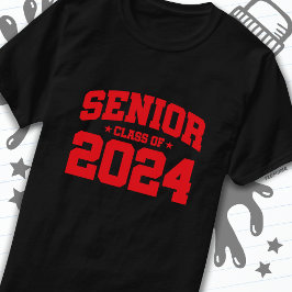 Camiseta Clase de 2024 Graduación de secundaria en 2024
