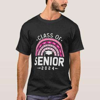 Camiseta Clase De 2024 Graduado Superior Del Orgullo Y