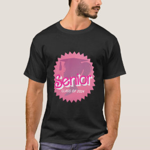 Camiseta Clase De 2024 Senior Retro Classic Chica Grad