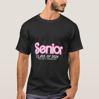 Camiseta Clase De 2024 Senior Retro Classic Chica Grad