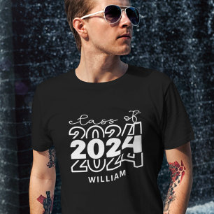 Camiseta Clase de 2024 superior con nombre