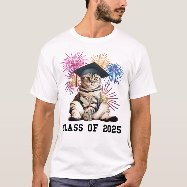 Camiseta Clase de 2025 Cat Lover (Anverso)