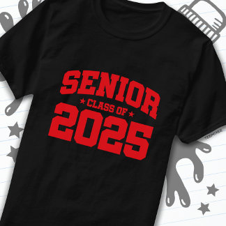 Camiseta Clase de 2025 Graduación de secundaria de 2025