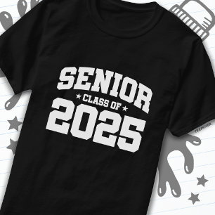 Camiseta Clase de 2025 Graduación de secundaria de 2025