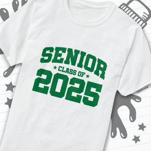 Camiseta Clase de 2025 Graduación de secundaria de 2025