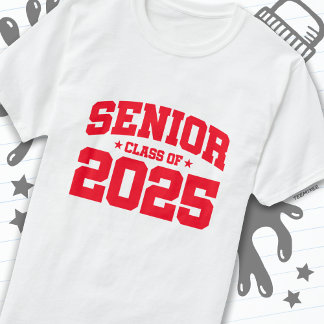 Camiseta Clase de 2025 Graduación de secundaria de 2025