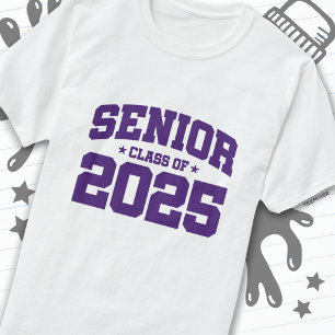 Camiseta Clase de 2025 Graduación de secundaria de 2025