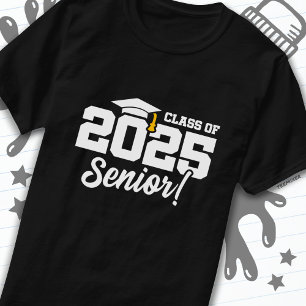 Camiseta Clase de 2025 Graduado Superior 2025
