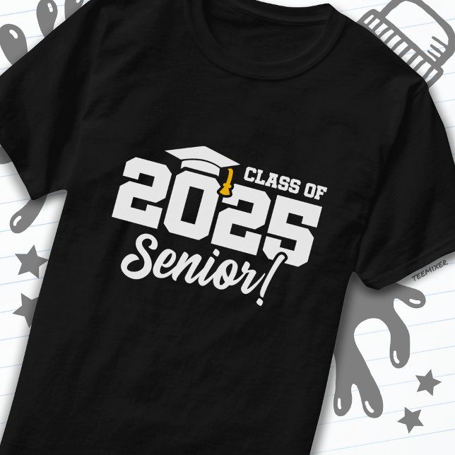 Camiseta Clase de 2025 Graduado Superior 2025 (Subido por el creador)