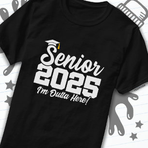 Camiseta Clase de 2025 Graduation High School Senior 2025
