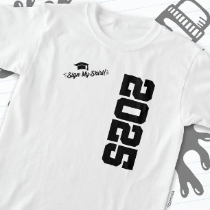 Camiseta Clase de 2025 Rótulo de graduación My Shirt Senior