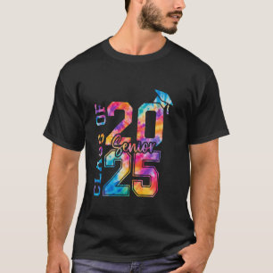 Camiseta Clase de 2025 Senior 2025 Graduación Divertida Tie