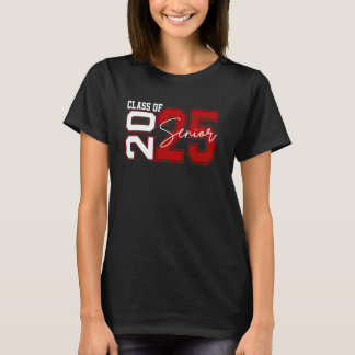 Camiseta Clase de 2025 Senior 2025 Graduado de vuelta a la 