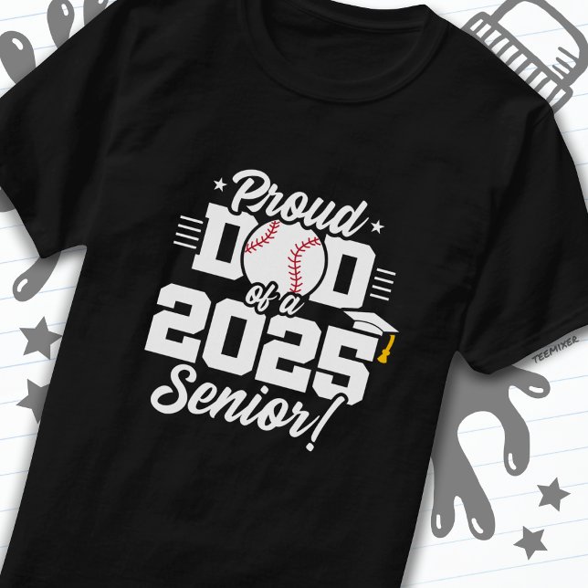 Camiseta Clase de 2025 Senior Béisbol Dad Senior 2025 (Subido por el creador)