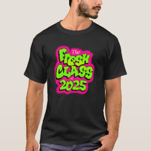 Camiseta Clase de 2025 Senior Fresh Estilo Retro TV Años 90