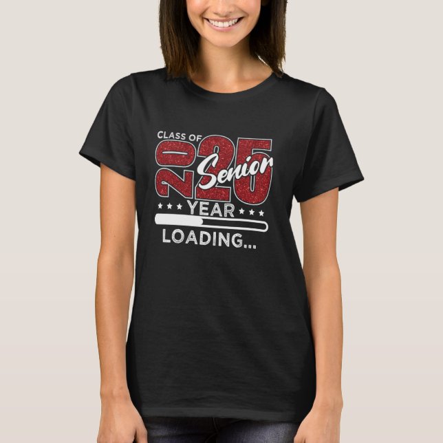 Camiseta Clase de 2025 Senior Loading Senior 2025 (Anverso)