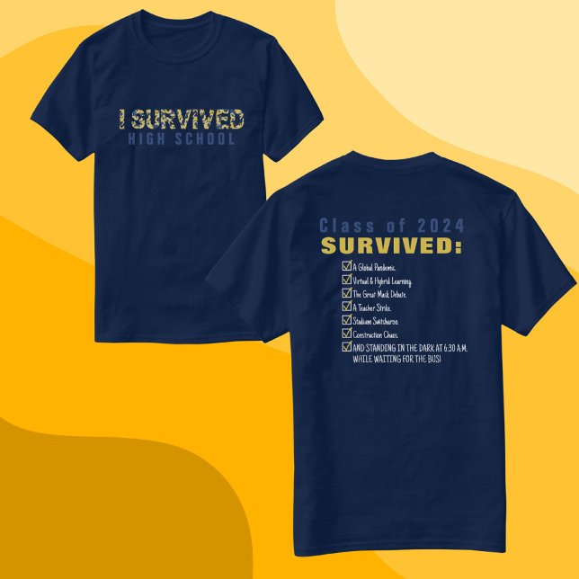 Camiseta Clase de 2025 Supervivencia en la escuela secundar (Subido por el creador)