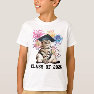 Camiseta Clase de 2026 Amante de los Gatos