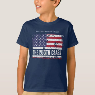 Camiseta Clase de 2026 Graduado Vintage del 250 Aniversario