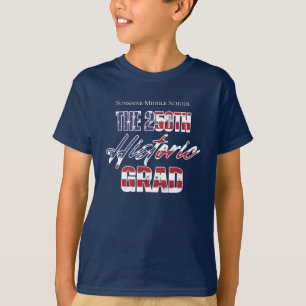 Camiseta Clase de 2026 Graduado Vintage del 250 Aniversario
