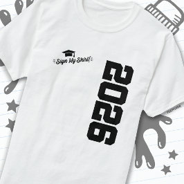 Camiseta Clase de 2026 Rótulo de graduación My Shirt Senior