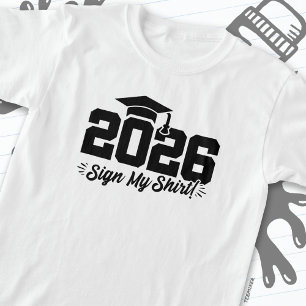 Camiseta Clase de 2026 Rótulo de graduación My Shirt Senior