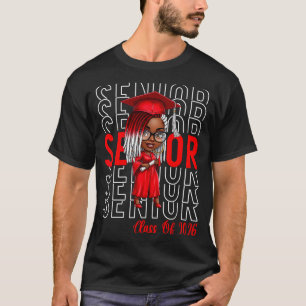 Camiseta Clase de 2026 Senior 2026 Mujeres Negras Chicas