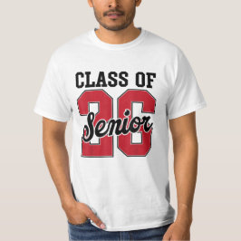 Camiseta Clase de 2026 Senior 2026 Primer día de clases 202