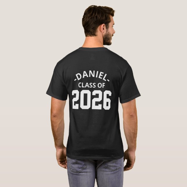 Camiseta Clase de 2026 Transferencia Personalizada de Planc (Reverso completo)