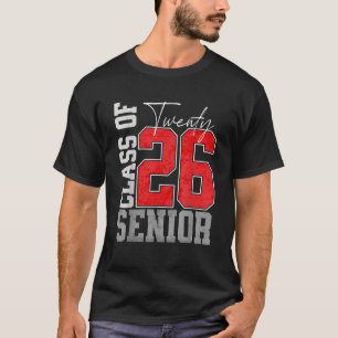 Camiseta Clase de 2026 Veinte 26 Graduación Senior 2026 
