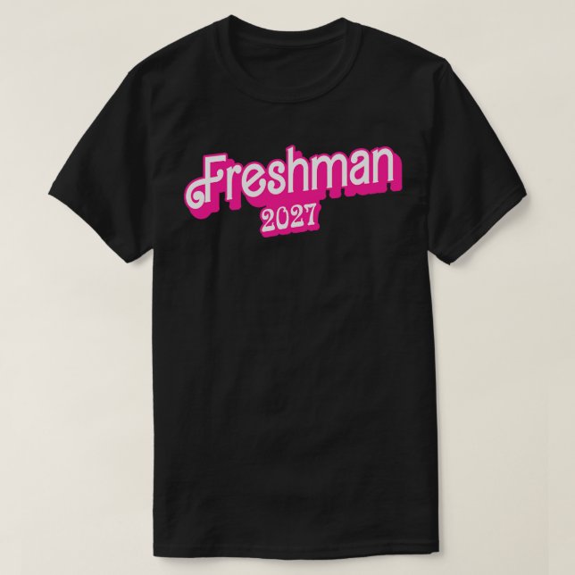 Camiseta Clase de 2027 Freshman Gifts Gracioso Freshman 202 (Diseño del anverso)
