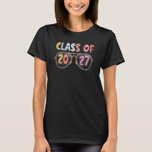 Camiseta Clase de 2027 Graduación de grado superior 2027 úl (Anverso)