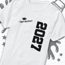 Camiseta Clase de 2027 Rótulo de graduación My Shirt Senior