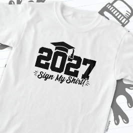 Camiseta Clase de 2027 Rótulo de graduación My Shirt Senior