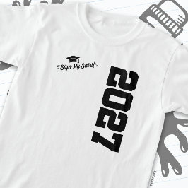 Camiseta Clase de 2027 Rótulo de graduación My Shirt Senior