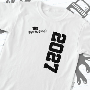 Camiseta Clase de 2027 Rótulo de graduación My Shirt Senior