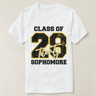 Camiseta Clase de 2028 Segundo Año de Escuela Secundaria Re