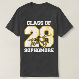 Camiseta Clase de 2028 Segundo Año de Escuela Secundaria Re