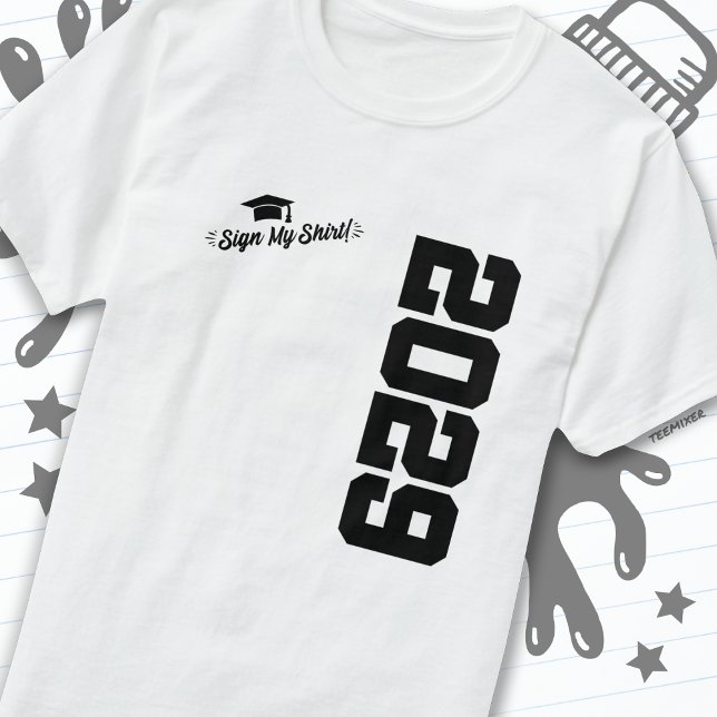 Camiseta Clase de 2029 Rótulo de graduación My Shirt Senior (Subido por el creador)