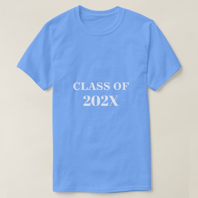 Camiseta Clase De 202X Personalizado De Graduados Futuros A (Diseño del anverso)