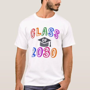 Camiseta CLASE De 2030 Crecer El Cuarto Año De Graduación