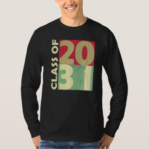 Camiseta Clase De 2031 Primer Día De La Escuela Crecer Con 