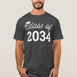 Camiseta Clase De 2034 Crecer Con Mí Graduación V