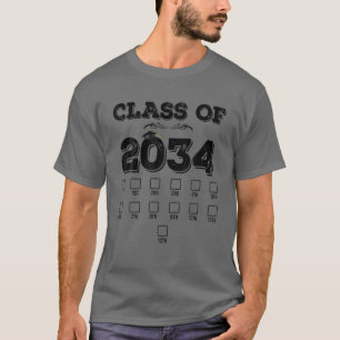 Camiseta Clase De 2034 Crecer Con Mí Primer Día De Enseñanz