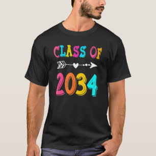 Camiseta Clase De 2034 De Regreso A La Escuela Graduada De 