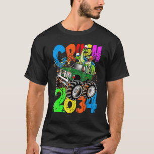 Camiseta Clase De 2034 Rex Dinosaur Monster Truck Kindergar