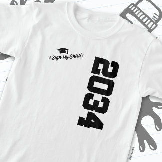 Camiseta Clase de 2034 Rótulo de graduación My Shirt Senior