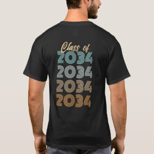 Camiseta Clase de 2034 Vintage Retro Crece Conmigo Futuro G
